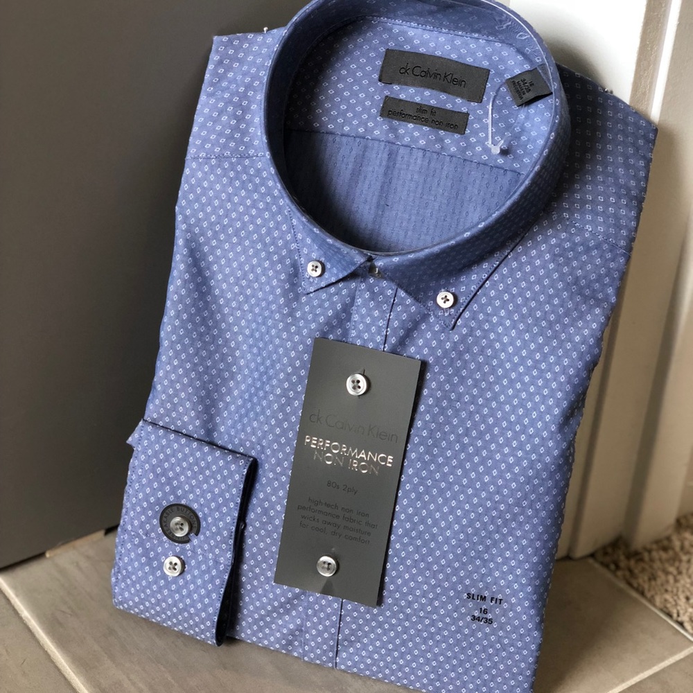 Calvin Klein Men’s Slim Fit Dress Shirt NWT